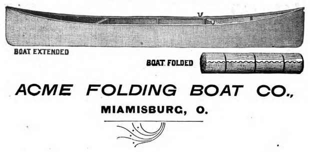 Acme Folding Boat Company advertisement