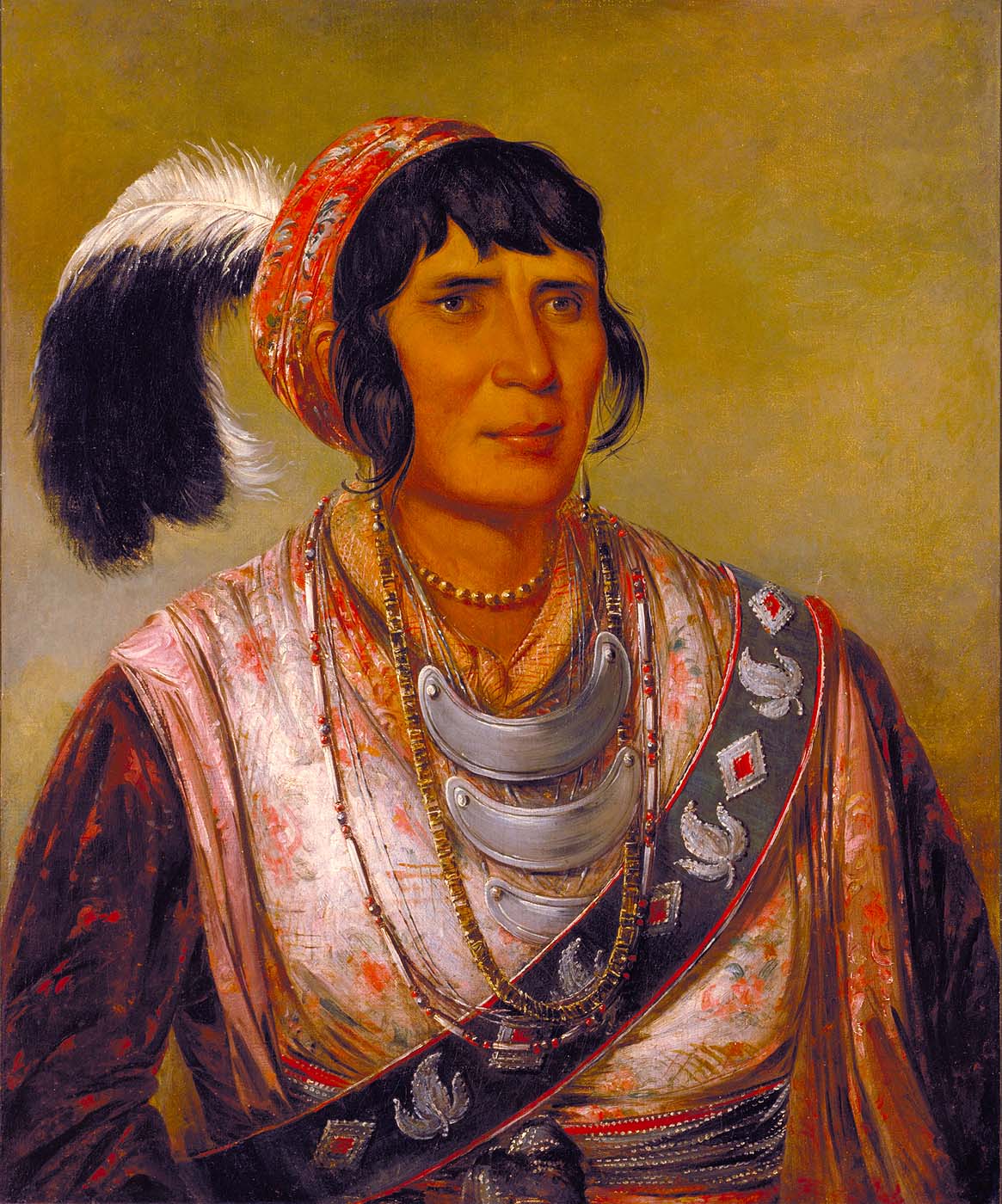 Osceola portrait by George Catlin; source: State Archives of Florida, Florida Memory