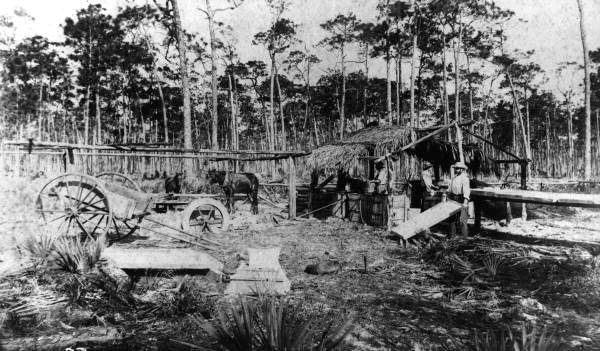 People working at starch mill - Coconut Grove; source: State Archives of Florida, Florida Memory