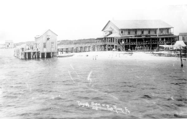 Telegraph station - Punta Rassa; source: State Archives of Florida, Florida Memory