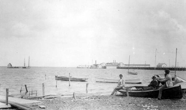 Waterfront scene on the Indian River - Titusville, 1890s; source: State Archives of Florida, Florida Memory