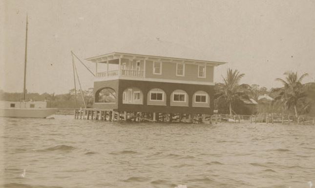 Biscayne Bay Yacht Club 2nd building; source: University of Miami Libraries Special Collections