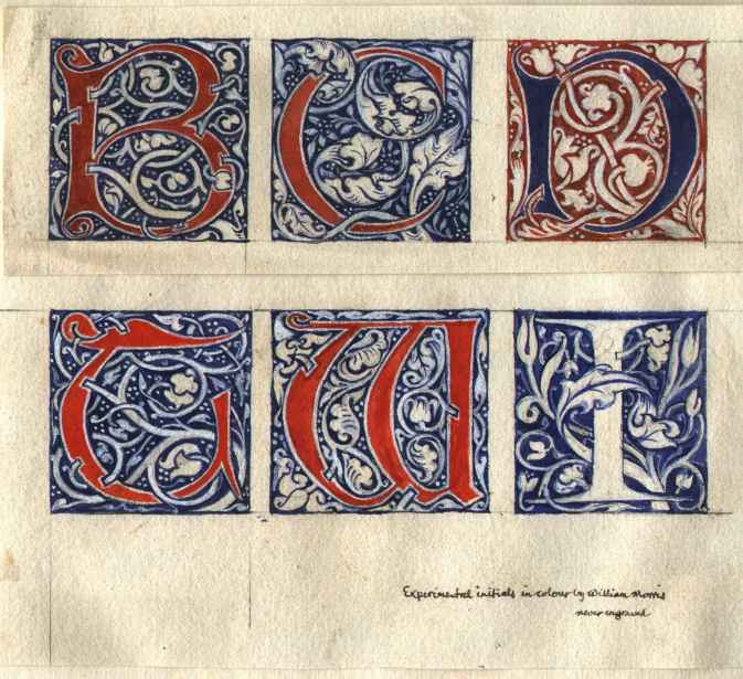 William Morris Initials